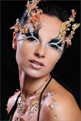 модель Наталья Рысевамакияж Феликс Штейнс мастер класса по фейшен макияжу 2009г. Израиль